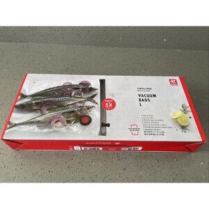 ZWILLING Fresh & Save Set 3-pc Vacuum Sealer Bag for Food, 2 1/4 Gallon UNOPENED